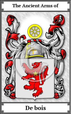 De bois Family Crest Download (JPG) Book Plated - 600 DPI